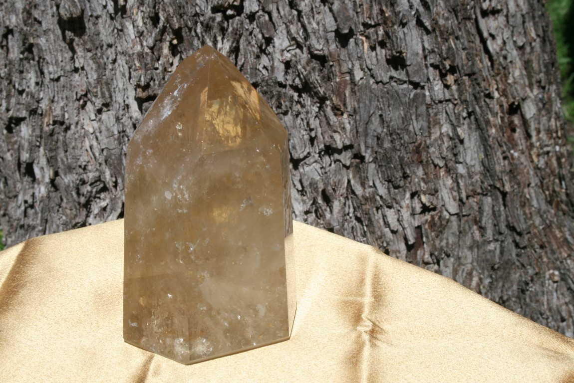 Citrine Point manifestation, personal will, 100 % natural 4648